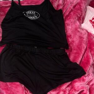 Steve Madden Black Women's Pajama Set
